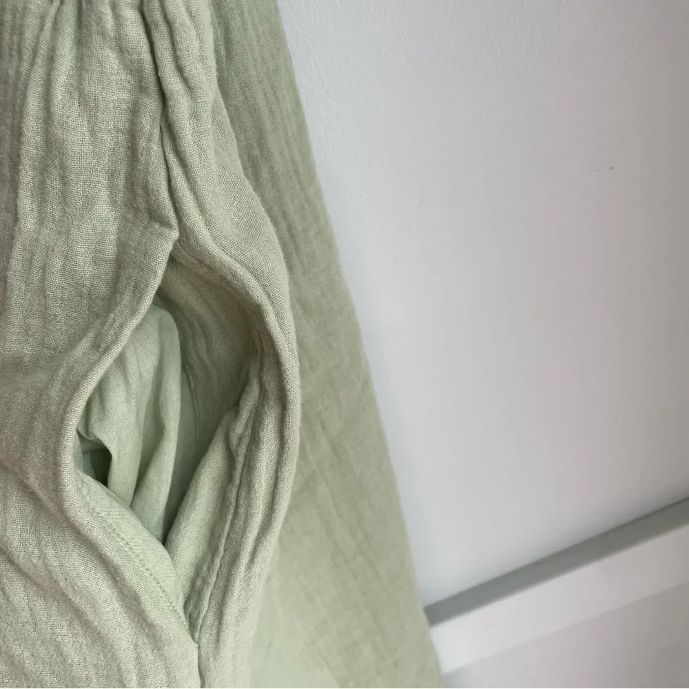 Universal Thread Smocked Gauze Shift Cotton Pastel Mint Baby Doll Dress size M - Picture 8 of 12